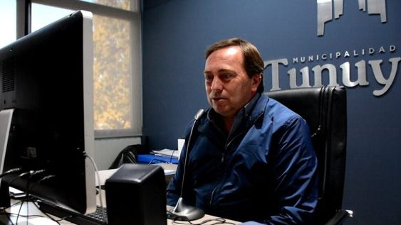 Martín Aveiro cuando era intentente de Tunuyán. Archivo Los Andes.&nbsp;