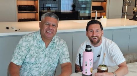 Los Andes | Messi y Tapia cierran el año a puro mate /Foto: Chiqui Tapia