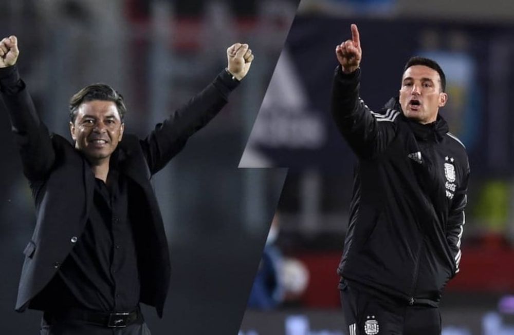 Marcelo Gallardo y Lionel Scaloni tuvieron una charla vital antes del inicio del Mundial Qatar 2022. / Genitleza.
