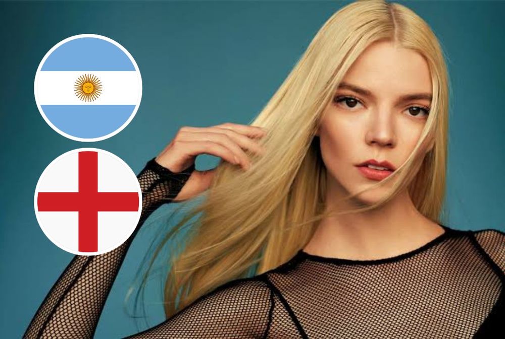 Anya Taylor-Joy: En el fondo de mi corazón estoy con Argentina, pero si vamos a perder, me alegra que sea contra Inglaterra
