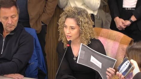 Los Andes | La diputada nacional Lourdes Arrieta mostró que pidió una combi, para lo cual se requería autorización y complicó a Martín Menem. Foto: Captura Youtube Cámara de Diputados de la Nación.