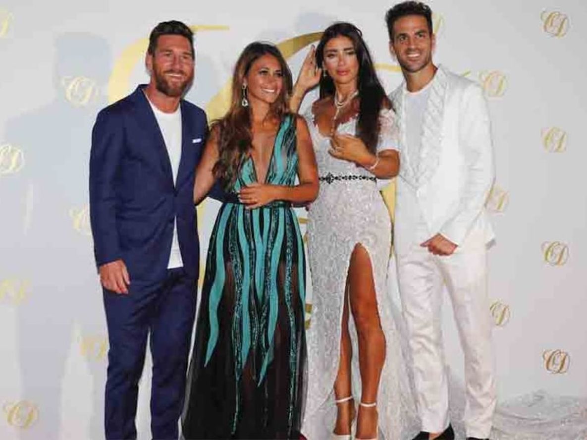 Messi y Antonela, invitados de lujo en la boda de Cesc Fábregas y Daniella Semaan