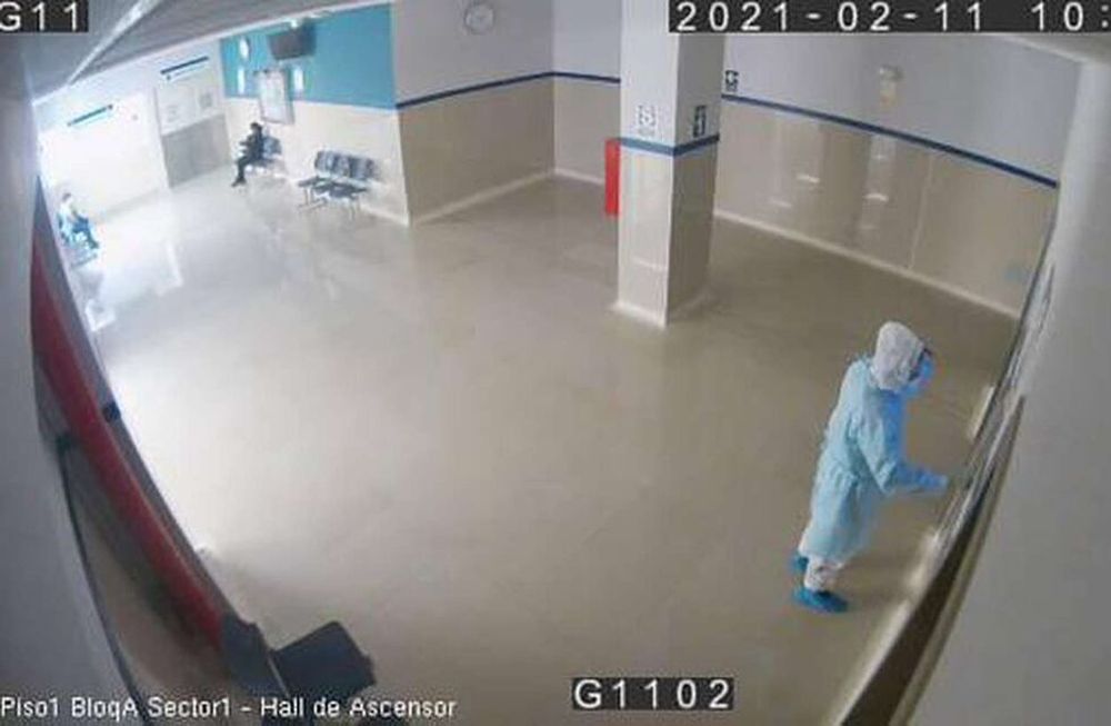 Imagenes de las cámaras de seguridad. Gentileza: Diario Correo