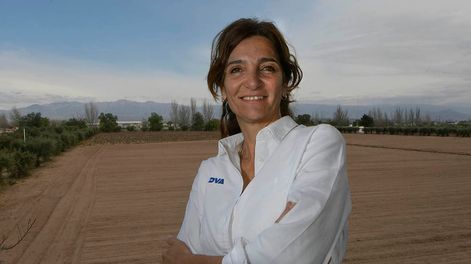 Los Andes | La representante de la empresa alemana DVA habló sobre los productos bioestimulantes y su incidencia sobre los cultivos locales. / Foto: Orlando Pelichotti