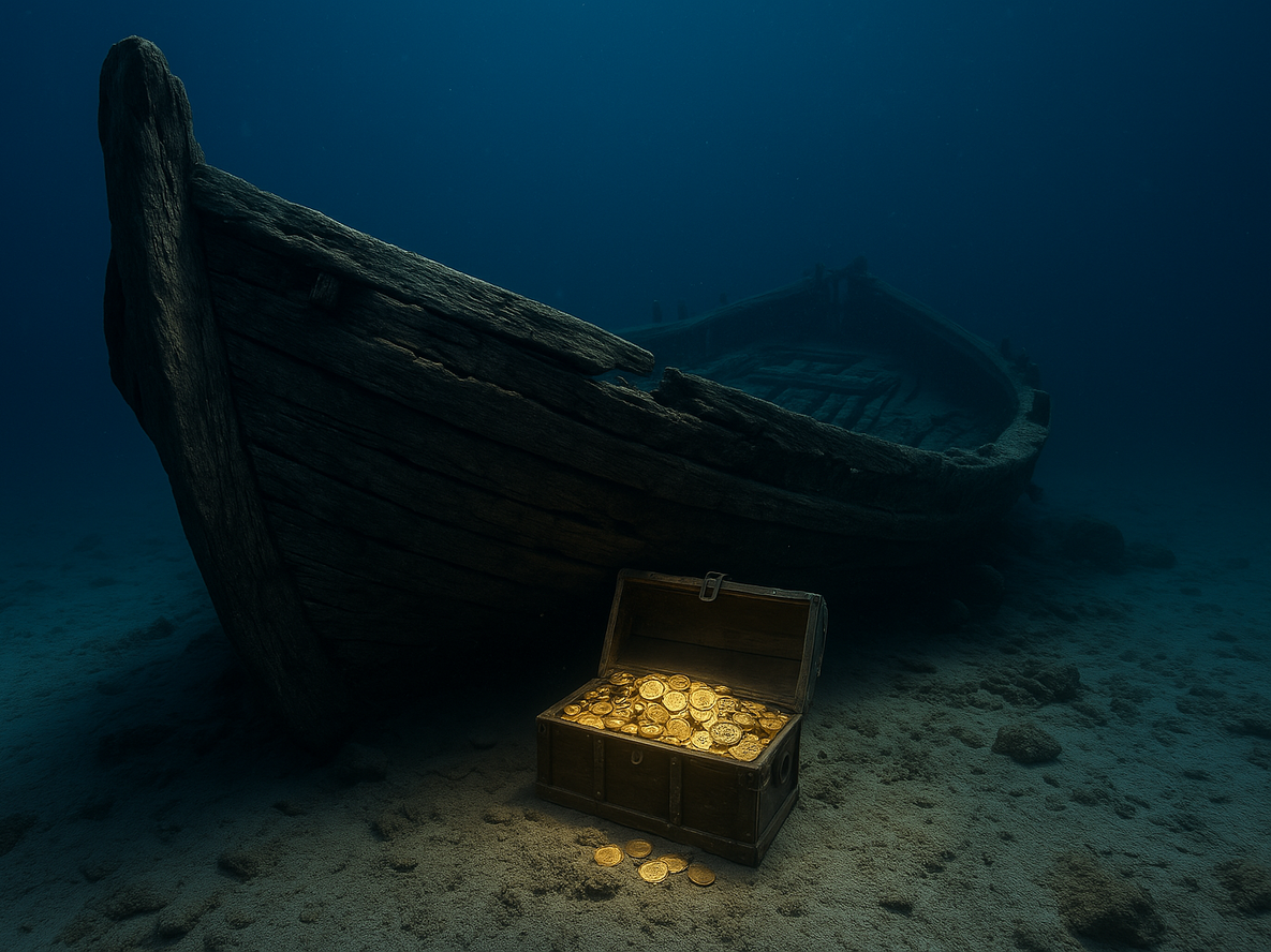 Descubren un barco perdido por 500 años con un tesoro oculto, uno de los mayores hallazgos históricos
