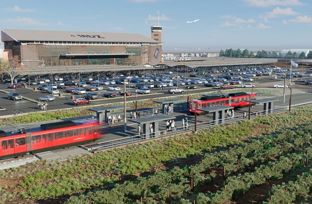 Obras del Metrotranvía en Mendoza (renders). Prensa Gobierno