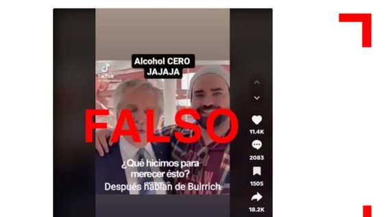 Este video está ralentizado para que Alberto Fernández parezca “borracho”. Este video está ralentizado para que Alberto Fernández parezca “borracho”.