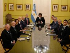 El presidente encabezó este martes una reunión en la Casa Rosada con el titular de B’nai B’rith Internacional, Robert Spitzer, en un encuentro del que también participó el jefe de Gabinete Manuel Adorni.