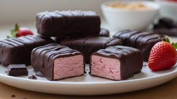 frescos y sin azucar: como hacer deliciosos bocaditos helados sabor cheesecake de frutilla