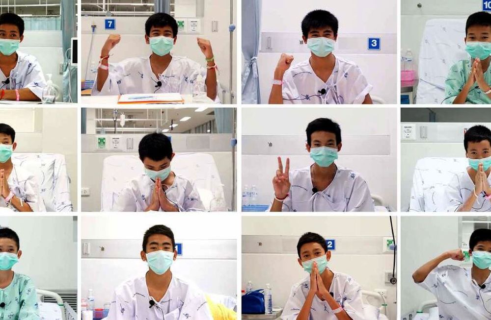 Los chicos de la cueva de Tailandia pidieron comida “rica” y agradecieron