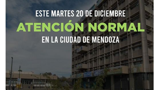 Este martes 20 la Municipalidad de la Ciudad funciona con normalidad