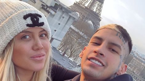 Los Andes | Wanda Nara y L-Gante, enamorados por Europa. Gentileza Instagram.