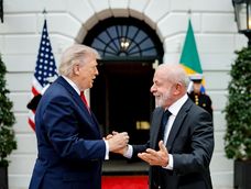 Donald Trump y Lula Da Silva. Donald Trump y Lula Da Silva.