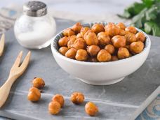Garbanzos al horno, un snack saludable.