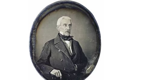 Daguerrotipo de José de San Martín en 1848, a los 70 años, dos años antes de su muerte, / Gentileza