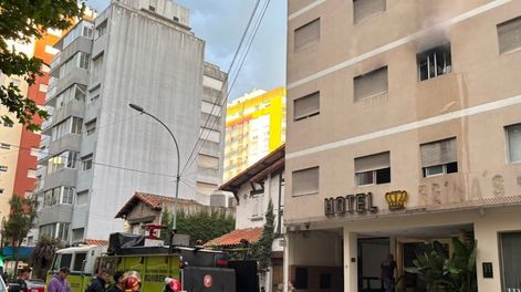 Los Andes | Se incendió un hotel y sus ocupantes se vieron obligados a saltara por las ventanas  (Foto: Web)