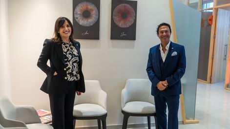 Los doctores Adriana Lotfi y Juan Carlos Grandin, directivos de GEOF.