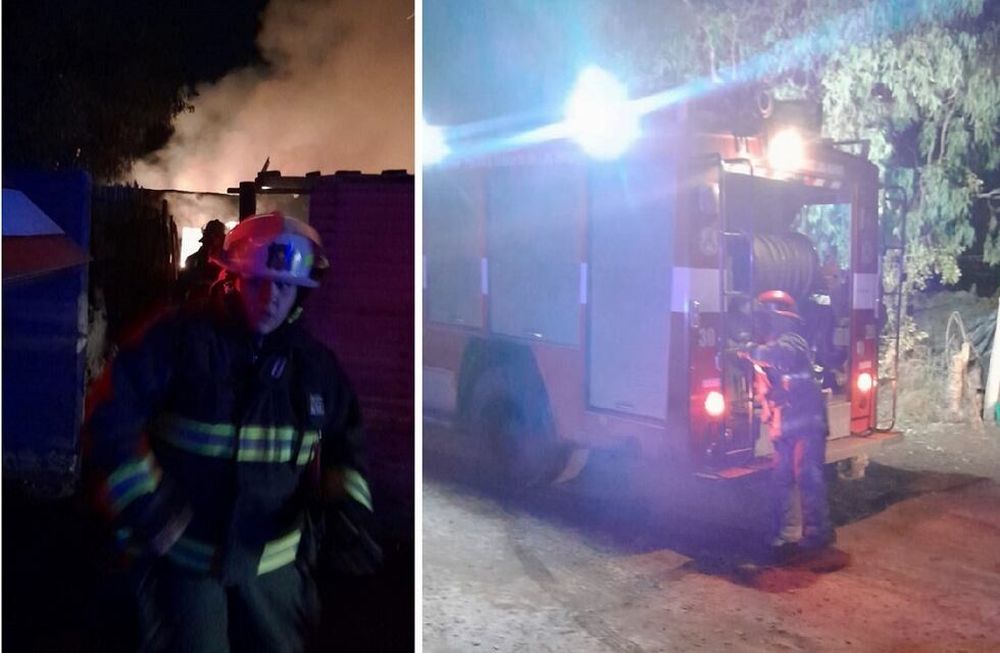 La víctima fue rescatada de entre las llamas. | Foto: Ministerio de Seguridad y Justicia