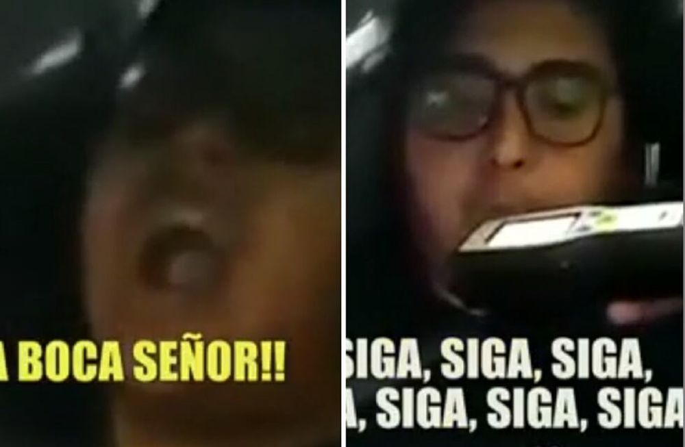 Un conductor se puso leche en la boca para zafar en el test de alcoholemia, pero fue peor (Captura de video)