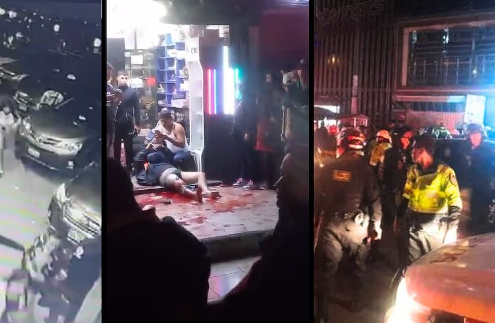 El hecho ocurrió en Lima, Perú, en la puerta de un boliche.
