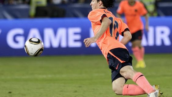 Leo Messi convirtió el segundo gol del Barsa cuando derrotó (2-1) a Estudiantes de la Plata en el 2011 en Japón. /Gentileza Leo Messi convirtió el segundo gol del Barsa cuando derrotó (2-1) a Estudiantes de la Plata en el 2011 en Japón. /Gentileza