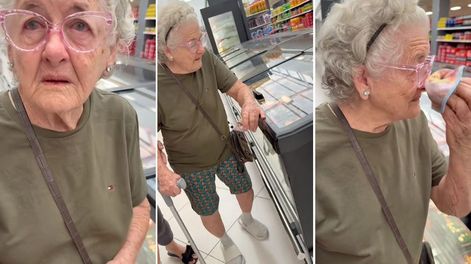 Llevó a su abuela a un supermercado en España por primera vez y su emoción generó gran repercusión en redes.&nbsp;