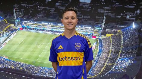 Los Andes | Herrera posó con la camiseta de Boca, y ya se sumó a las prácticas /Foto: Boca Juniors