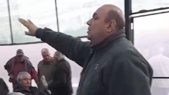 El inspector de cauce, Alejandro Currenti