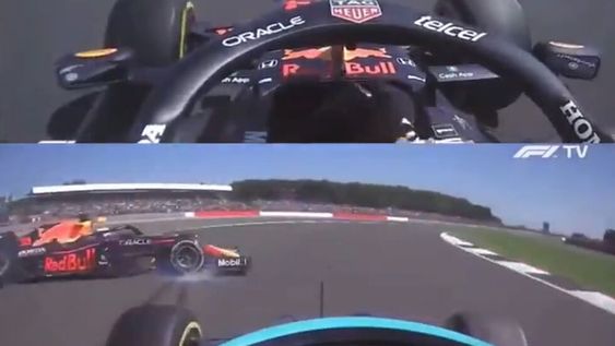 Lewis Hamilton y Max Verstappen se tocaron en el arranque del Gran Premio de Gran Bretaña de Fórmula 1. Revivilo desde el Red Bull del Holandés y el Mercedes del británico.