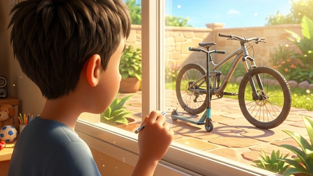 Tiene 16 años, fascinación por las bicis y monopatines, y su