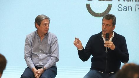 Sergio Massa eligió visitar el sur mendocino a una semana de las elecciones generales.