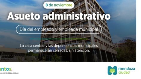 Los Andes | El viernes 8 habrá asueto administrativo por el Día del Empleado Municipal