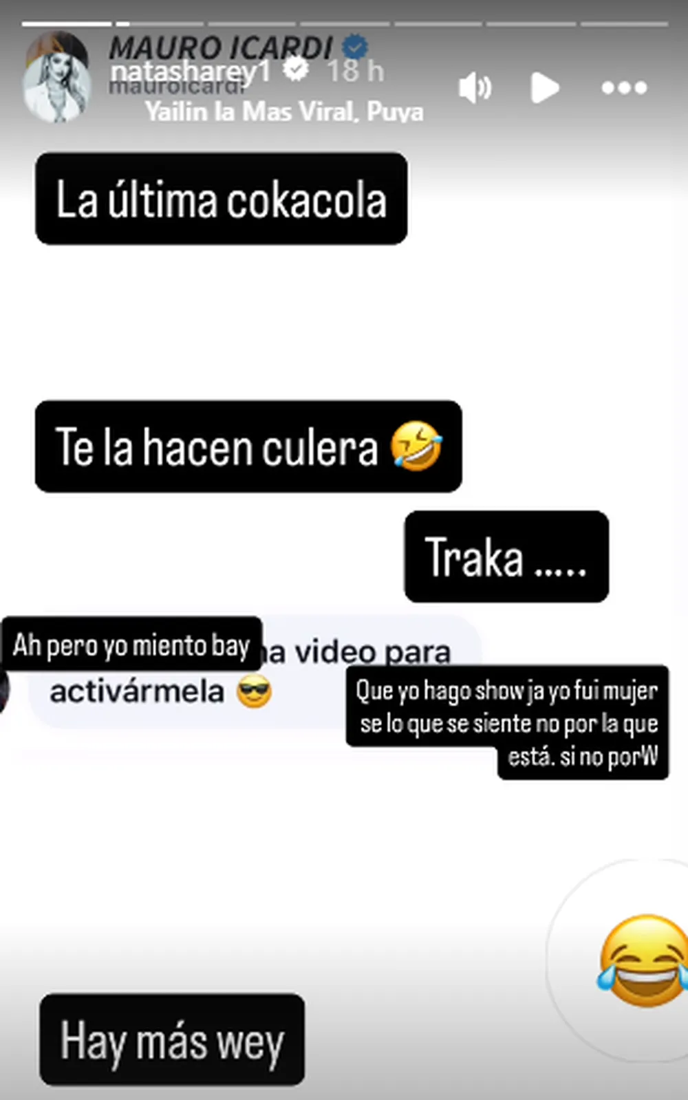 Una vedette uruguaya afirma que Mauro Icardi le mandó mensajes por redes sociales.