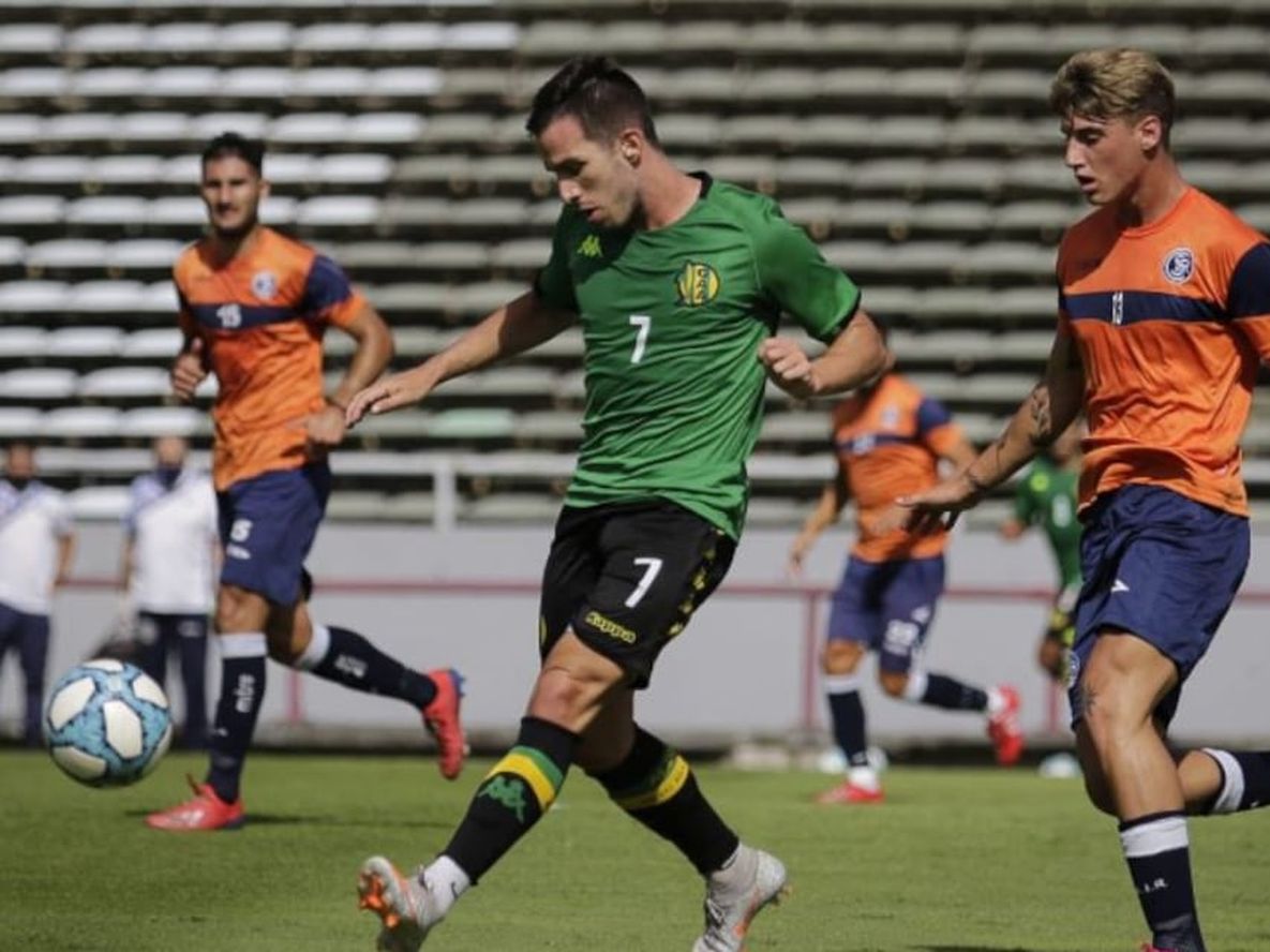 Federico Andrada marcó para Aldosivi el tanto de la victoria en el primer partido. / @clubaldosivi