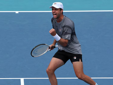 El jugador marplatense volvió a colocar al tenis argentino en lo más alto de la escena internacional. El jugador marplatense volvió a colocar al tenis argentino en lo más alto de la escena internacional.