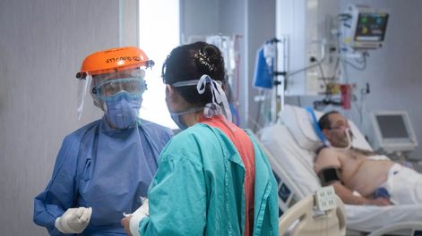 Informe semanal sobre situación sanitaria a raíz de la pandemia por coronavirus en Mendoza. Foto: Ignacio Blanco / Los Andes