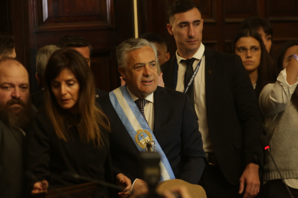 Alfredo Cornejo hizo eje en la seguridad a la hora de los anuncios y aseguró que su gobierno tiene un plan consistente.