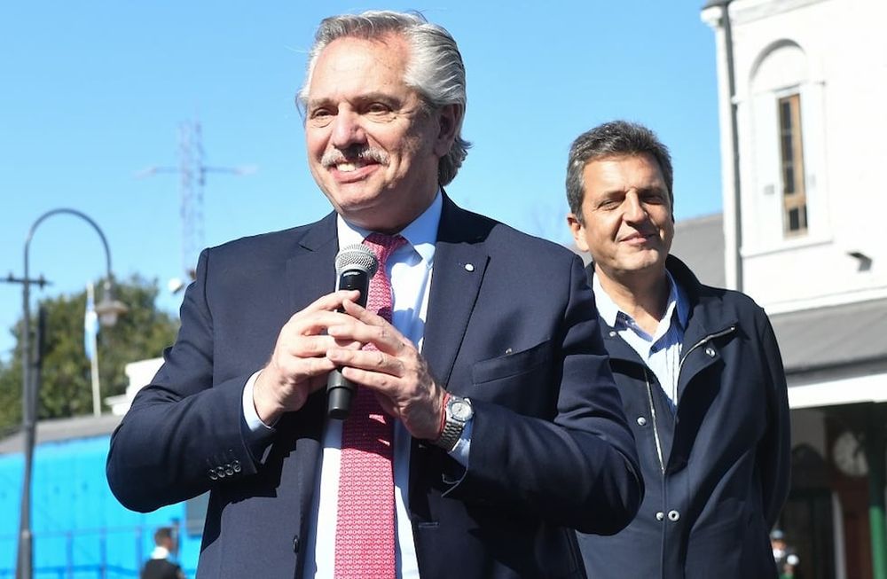 Alberto Fernández y Sergio Massa. (Prensa Casa Rosada)
