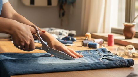 Ni bolso ni short: reciclar los jeans que ya no usas está a la moda y es una gran opción para decorar