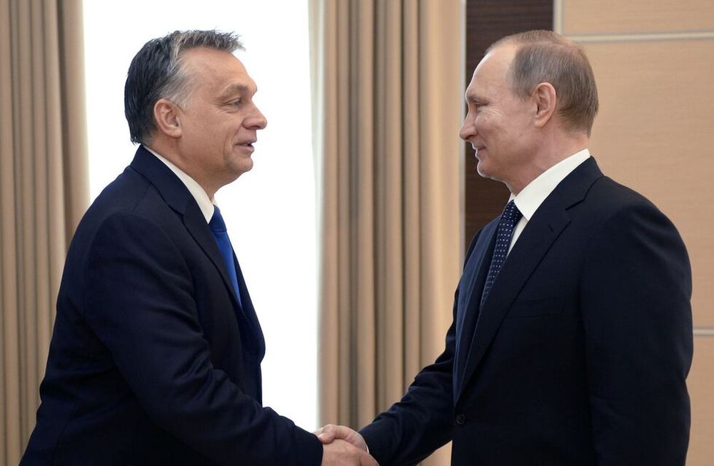 Víktor Orbán y Vladimir Putin, presidentes de Hungría y Rusia respectivamente, en una imagen de archivo.