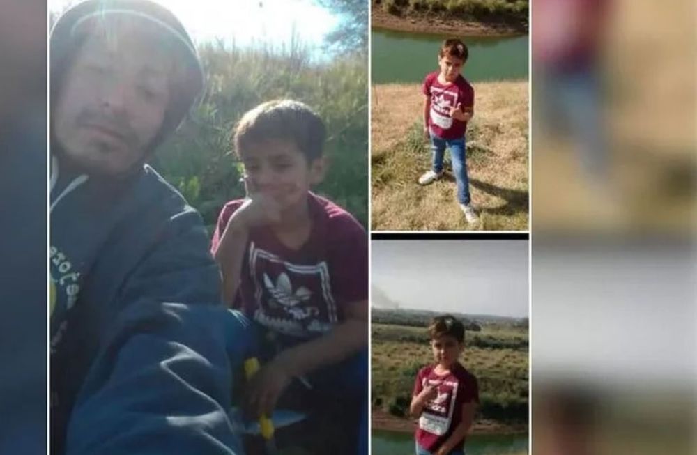 David Alejandro Cid (34) y su hijastro Owen (7), ahogados en una tosquera de Merlo / Gentileza