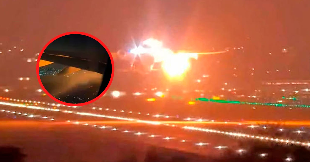 Brasil: explotó la turbina de un avión en pleno despegue.