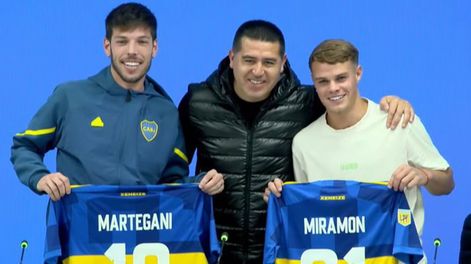 Los nuevos refuerzos de Boca. (Gentileza TyC Sports).