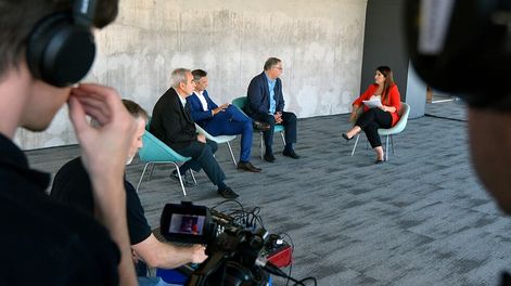 Los Andes | Ciclo Pilares: el “backstage” del encuentro sobre Infraestructura. / Foto : Orlando Pelichotti