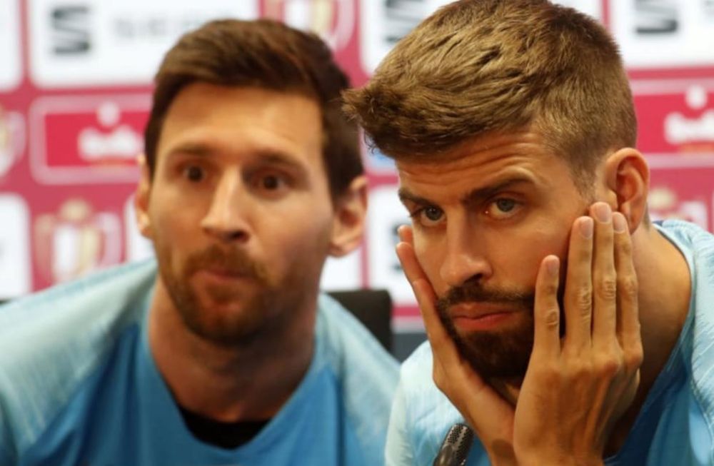 Messi y Piqué, amigos desde las inferiores del Barcelona.