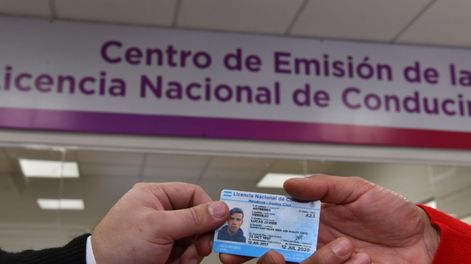 Licencia de conducir.&nbsp;