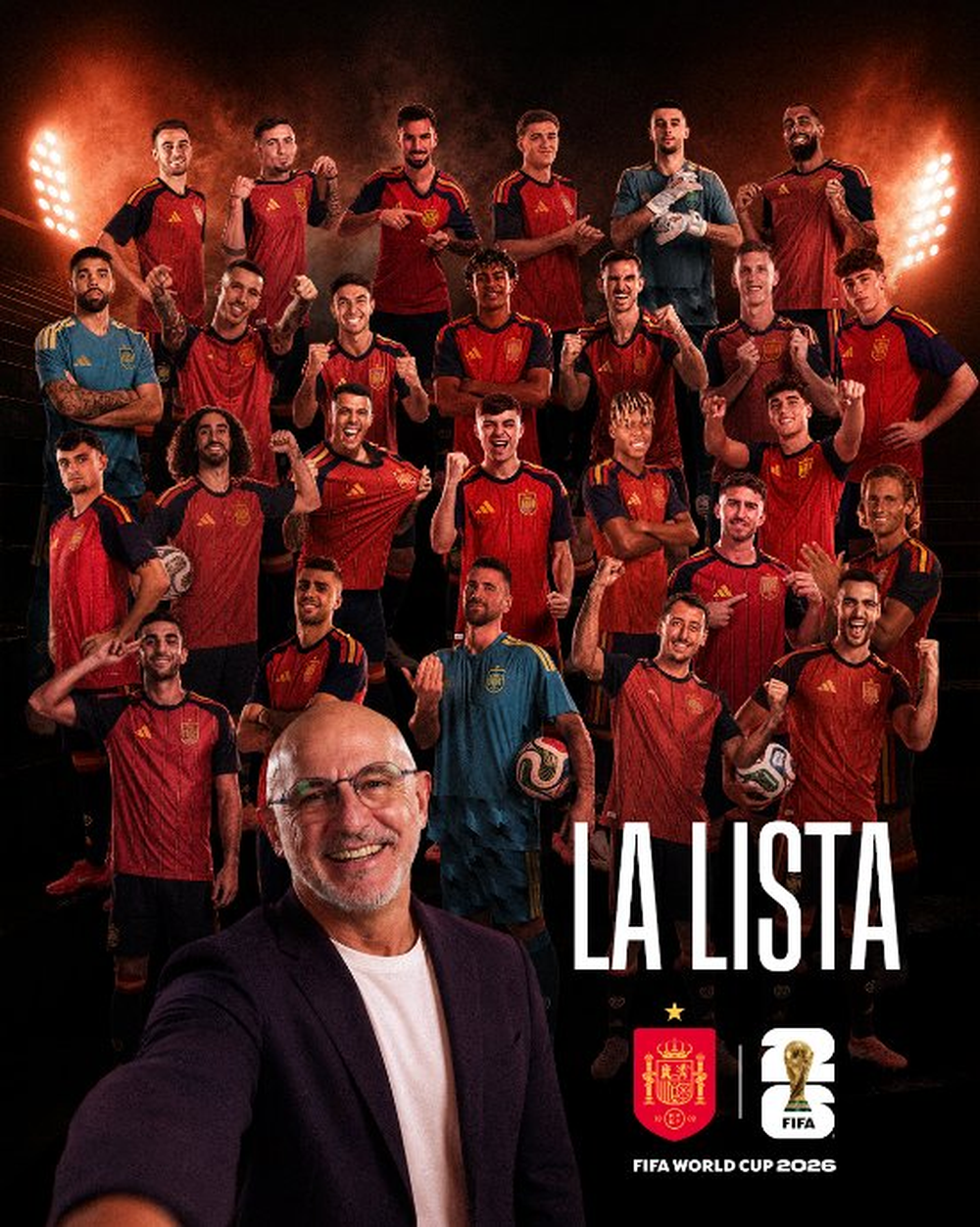 Los convocados de la Selecci&oacute;n de Espa&ntilde;a para el Mundial 2026.