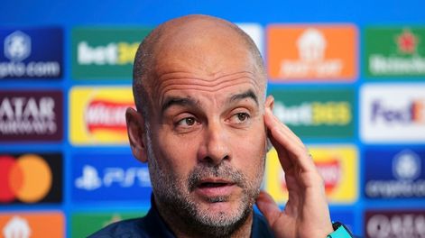 Los Andes | El técnico del Manchester City Pep Guardiola mostró su enojo por la lesión de Kyle Walker. / Foto: AP