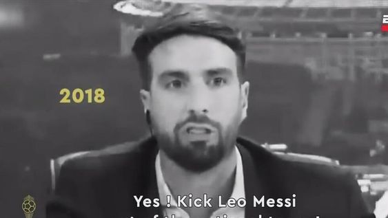Azzaro apareció en el video de Messi con su séptimo Balón de Oro y su imagen se hizo viral.