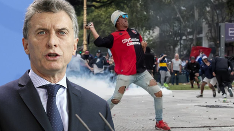 Mauricio Macri repudió la marcha frente al Congreso.